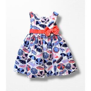 Jillian’s Closet Beach Umbrellas Dress, 12 Months